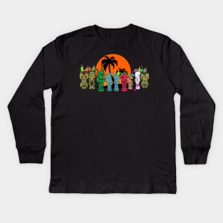 Venture bros Tiki cast Kids Long Sleeve T-Shirt